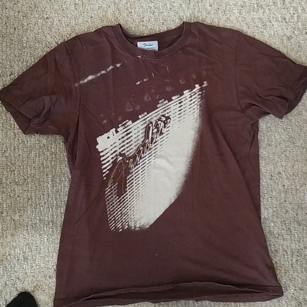 Men's Shirt Brown Fender Medium